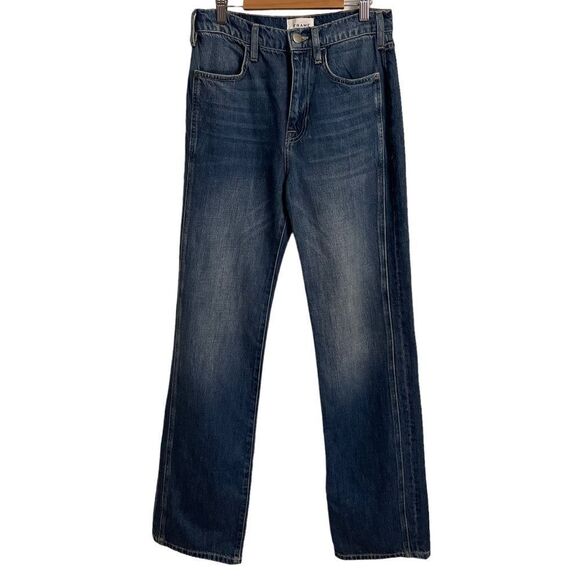 FRAME Le Jane Angled Seams in Kessler Straight Leg Jeans Size 26 - Picture 2 of 12